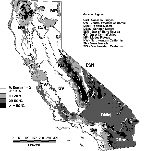 Management status by elevation
zone